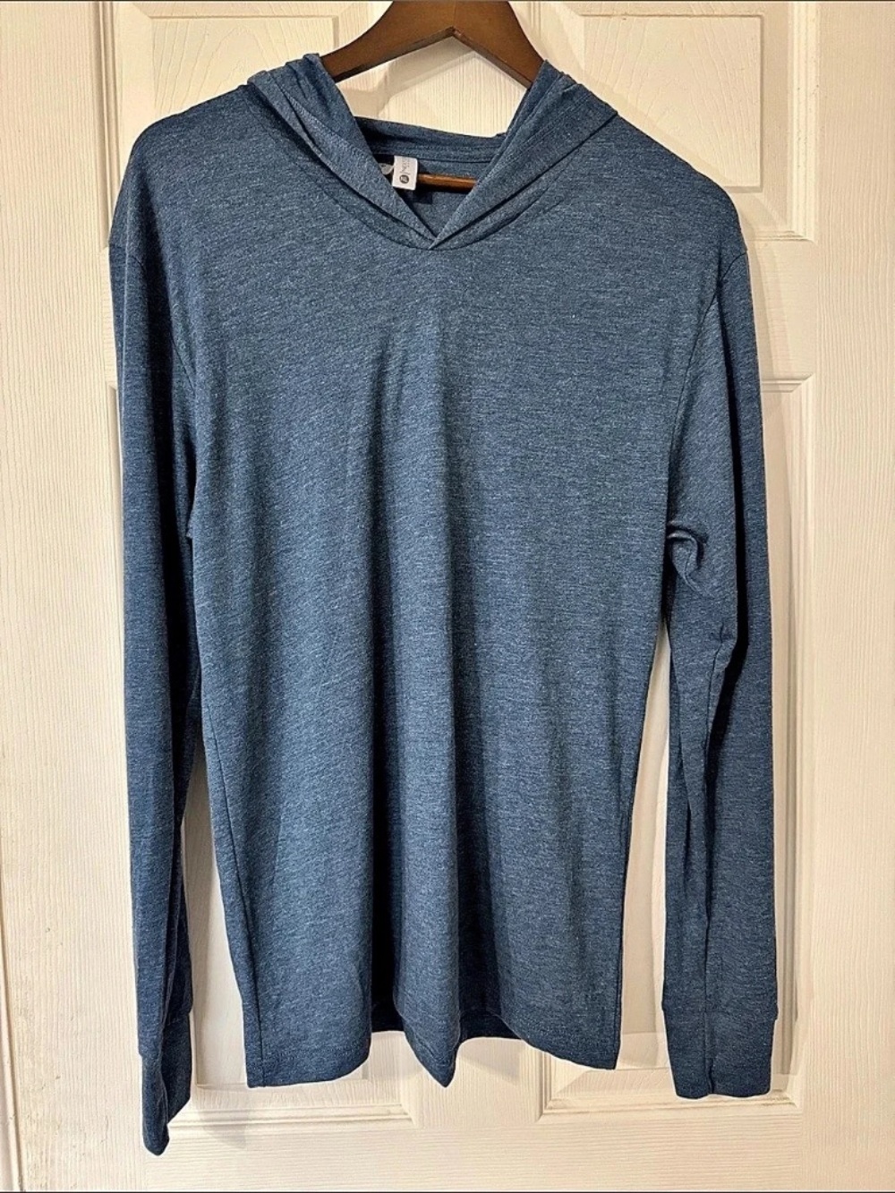 Men's Next Level Long Sleeve Hooded Top - SM